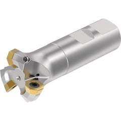 Kennametal - Indexable Square-Shoulder End Mills; Cutting Diameter (mm): 32.00 ; Cutting Diameter (Inch): 1.2598 ; Shank Type: Weldon ; Shank Diameter (mm): 25.0000 ; Overall Length/Projection (mm): 96.00 ; Lead Angle: 42 - Exact Tooling