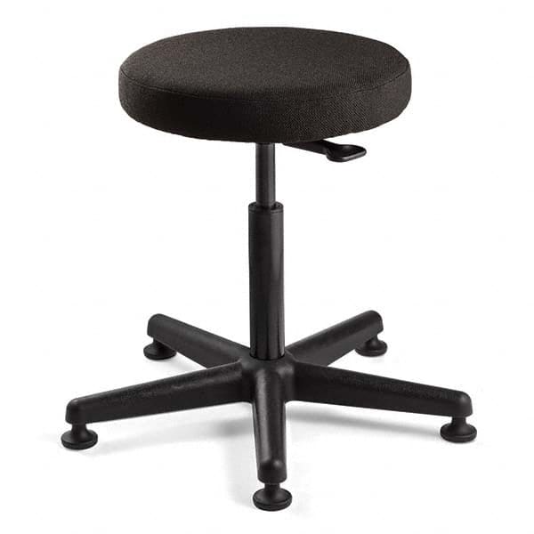 Bevco - Swivel & Adjustable Stools Type: Adjustable Backless Stool Base Type: Nylon - Exact Tooling