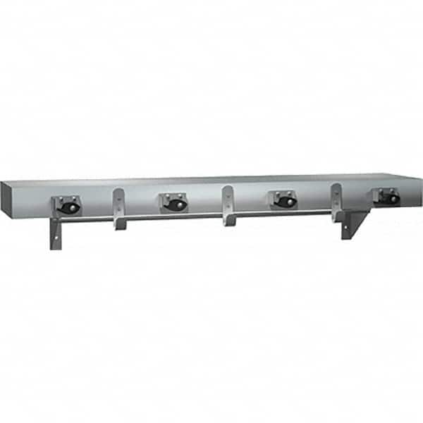 ASI-American Specialties, Inc. - Mop & Broom Wall Hooks Type: Utility Shelf w/Holders Number Of Holders: 7.000 - Exact Tooling