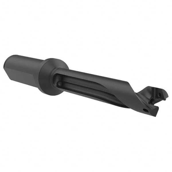 Allied Machine and Engineering - 0.5512" to 0.5905" Diam 7xD 4-9/64" Max Depth Straight Flute Spade Drill - Exact Tooling