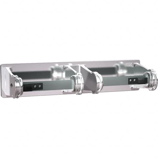ASI-American Specialties, Inc. - Standard Double Roll Stainless Steel Toilet Tissue Dispenser - 12-3/8" Wide x 2-3/4" High x 4-1/4" Deep, Silver - Exact Tooling