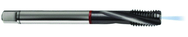 M12x1.75 6HX 3-Flute PM Cobalt Red Ring Semi-Bottoming 15 degree Spiral Flute Tap-TiCN - Exact Tooling