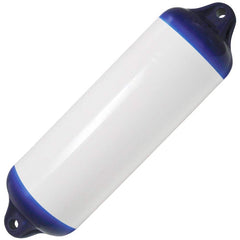 Ocean Fender - Flotation Device Accessories; Type: Fender ; For Use With: Boat ; Additional Information: Ocean Fender Heavy Duty H9, 28X109cm, White/Blue - Exact Tooling