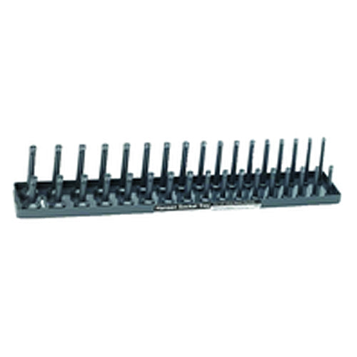 Metric Sized Socket Tray - 3/8″ Drive - Gray - Exact Tooling