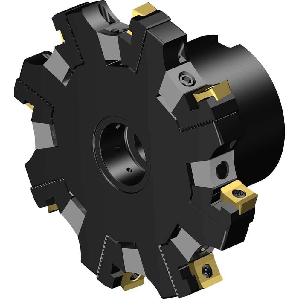 Sandvik Coromant - Indexable Slotting Cutters; Connection Type: Arbor Hole ; Maximum Depth of Cut (Decimal Inch): 0.2990 ; Cutter Diameter (mm): 101.00 ; Hole Diameter (Inch): 1.00 ; Number of Teeth: 8 ; Toolholder Style: R331.52 - Exact Tooling