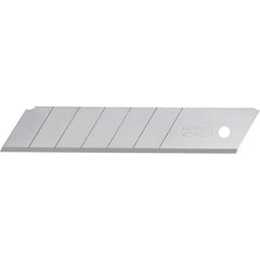 Komelon - Knife Blades; Type: Snap-Off Blade ; Blade Length (mm): 25.0000 ; Overall Length (mm): 25.0000 ; Number of Blades: 10 ; Color: Silver - Exact Tooling
