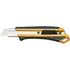 Komelon - Utility Knives, Snap Blades & Box Cutters; Type: Snap Off Knife ; Blade Type: Snap-Off ; Number of Blades Included: 1 ; Handle Material: ABS Plastic ; Color: Yellow ; Number of Points: 10 - Exact Tooling