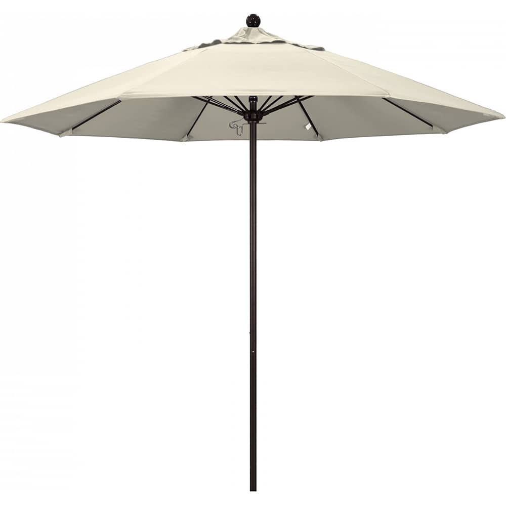 California Umbrella - Patio Umbrellas; Umbrella Diameter (Inch): 108 ; Height (Feet): 8.583 ; Fabric Color: Antique Beige ; Base Included: No ; Frame Material: Aluminum ; Frame Color: Bronze - Exact Tooling