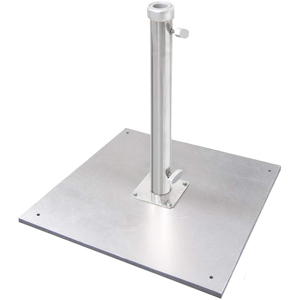 California Umbrella - Patio Furniture Parts & Accessories; Type: Galvanized Steel Plate ; Material: Steel/Polycarbonate ; Color/Finish: Silver ; Height (Inch): 24 ; Width (Decimal Inch): 23.6000 ; Length (Decimal Inch): 23.6000 - Exact Tooling