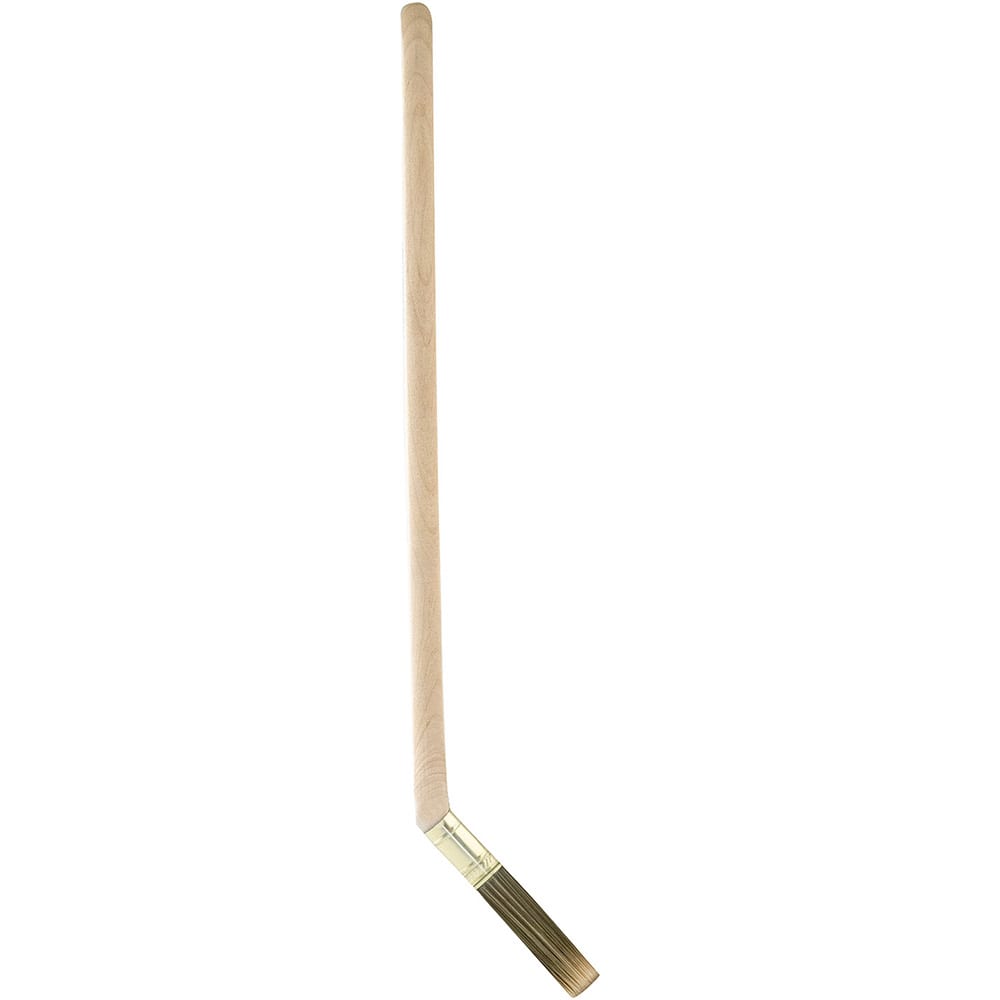 Wooster Brush - Paint Brushes; Type: Radiator Brush ; Bristle Shape: Flat ; Bristle Material: Synthetic ; Bristle Length (Inch): 3-3/16 ; Width (Inch): 3 ; Handle Length (Inch): 15.5 - Exact Tooling