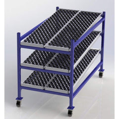 UNEX Manufacturing - Steel Shelving Type: Mobile Gravity Rack Starter or Add-On: Starter Unit - Exact Tooling