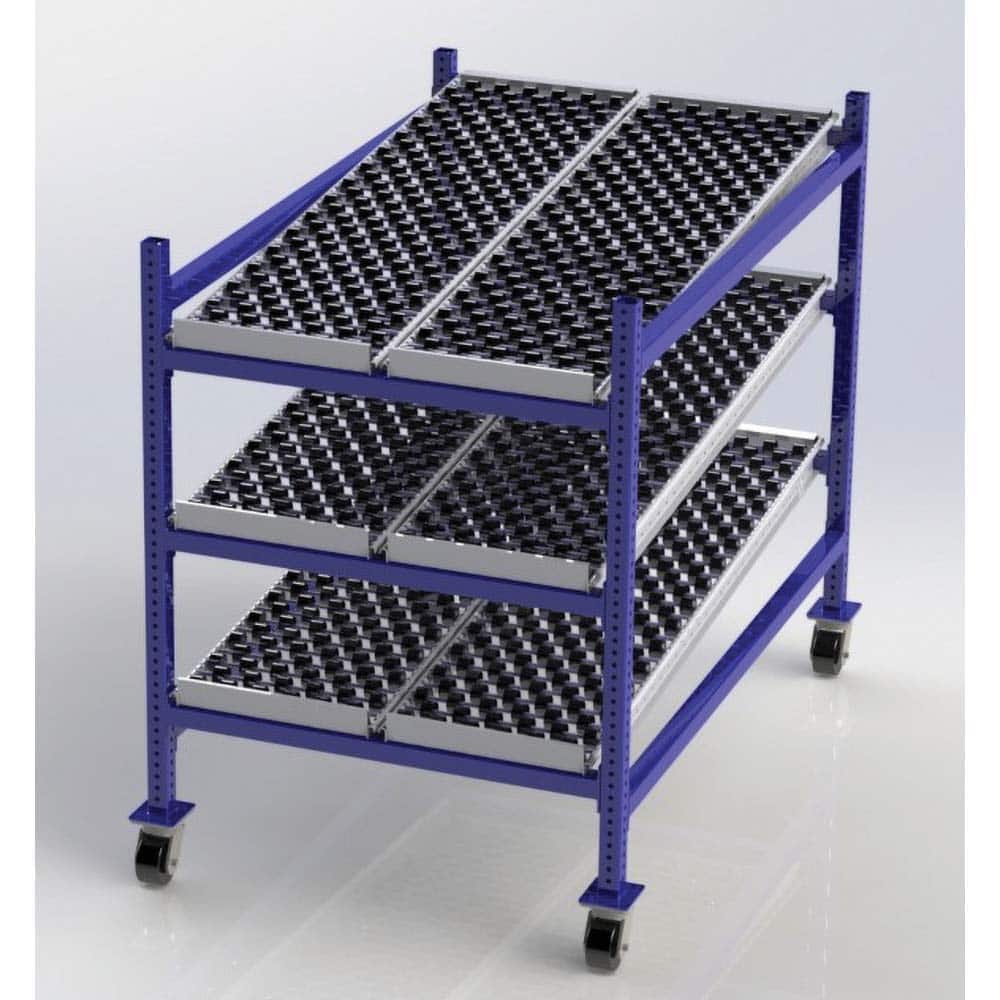 UNEX Manufacturing - Steel Shelving Type: Mobile Gravity Rack Starter or Add-On: Starter Unit - Exact Tooling
