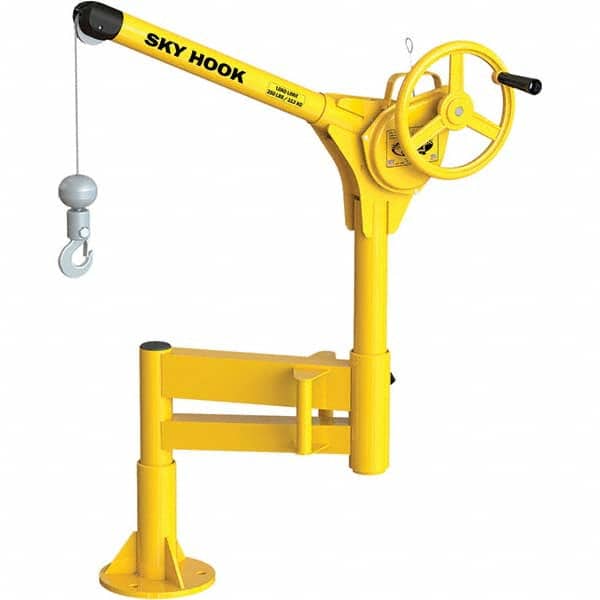 Sky Hook - 500 Lb Steel Lifting Hook Crane - Exact Tooling