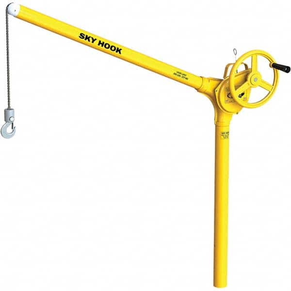 Sky Hook - 500 Lb Steel Lifting Hook Crane - Exact Tooling