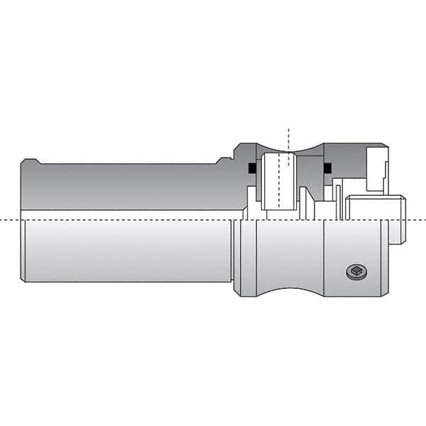 Allied Machine and Engineering - 50mm Diam Radial Clamp Straight Shank Modular Reamer Body - Exact Tooling