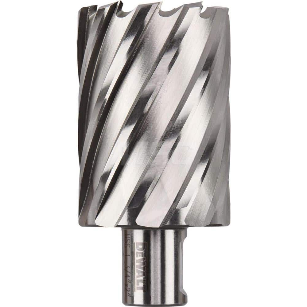 DeWALT - Annular Cutters; Cutter Diameter (Inch): 1-3/4 ; Cutter Diameter (Decimal Inch): 1.7500 ; Cutting Depth (Inch): 2 ; Shank Diameter (Inch): 3/4 ; Finish/Coating: Uncoated ; Cutter Material: High Speed Steel - Exact Tooling