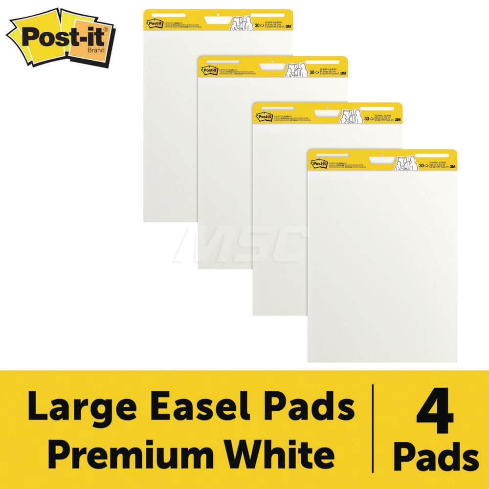 3M - Easel Pads & Accessories; Display/Marking Boards Accessory Type: Easel Pads ; For Use With: Easel Stands ; Detailed Product Description: Post-it Super Sticky Easel Pad 559 VAD 4PK, 25 in. x 30 in., White - Exact Tooling