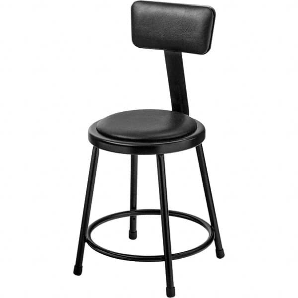 NPS - Stationary Stools Type: Fixed Height Stool w/Adjustable Height Back Base Type: Steel - Exact Tooling