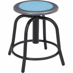 NPS - Swivel & Adjustable Stools Type: Adjustable Height Swivel Stool Base Type: Steel - Exact Tooling