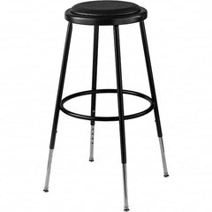 NPS - Swivel & Adjustable Stools Type: Adjustable Height Stool Base Type: Steel - Exact Tooling