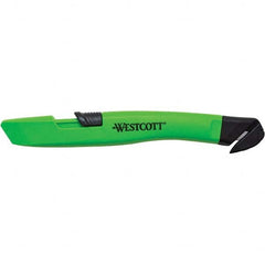 Westcott - Utility Knives, Snap Blades & Box Cutters Type: Safety Cutter Blade Type: Retractable - Exact Tooling