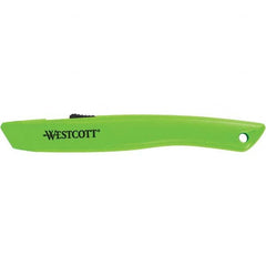 Westcott - Utility Knives, Snap Blades & Box Cutters Type: Safety Cutter Blade Type: Retractable - Exact Tooling