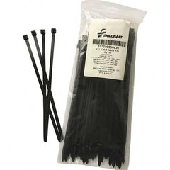 Ability One - Cable Ties; Cable Tie Type: Standard Cable Tie ; Material: Plastic Pulyhexamethylene Adipamide ; Color: Black ; Overall Length (Decimal Inch): 12.0000 ; Maximum Bundle Diameter (Inch): 3 ; Tensile Strength (Lb.): 120 - Exact Tooling