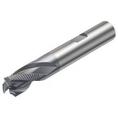 R216.33-10030-BS11K 1640 10mm 3 FL Solid Carbide End Mill - Corner chamfer w/Weldon Shank - Exact Tooling