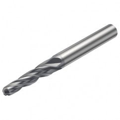 R216.54-12040RAL42G 1620 12mm 4 FL Solid Carbide Conical Ball Nose End Mill w/Cylindrical Shank - Exact Tooling