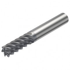 R215.36-12050-AC26H 1610 12mm 6 FL Solid Carbide End Mill - Corner Radius w/Cylindrical Shank - Exact Tooling