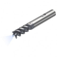 R215.34C06050-BC13P 1640 6mm 4 FL Solid Carbide End Mill - Corner Radius w/Weldon Shank - Exact Tooling