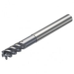 R216.24-12050DCK26P 1620 12mm 4 FL Solid Carbide End Mill - Corner Radius w/Cylindrical - Neck Shank - Exact Tooling
