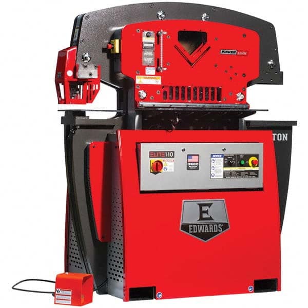 Edwards Manufacturing - Ironworkers Throat Depth (Inch): 11-3/4 Punching Pressure (Ton): 110 - Exact Tooling