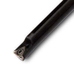 Indexable Boring Bar:  C06J-STUBR06-D08,  6.00 mm Shank Dia,  93.00° N/A Solid Carbide 4.3000″ OAL,  Screw,