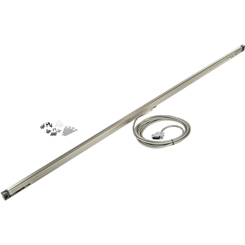 48″ Max Measuring Range, 1 µm Resolution, 55″ Scale Length, Electromagnetic DRO Linear Scale 7 µm Accuracy, IP67, 5,000' Cable Length, 0 to 45°C, Series AT715