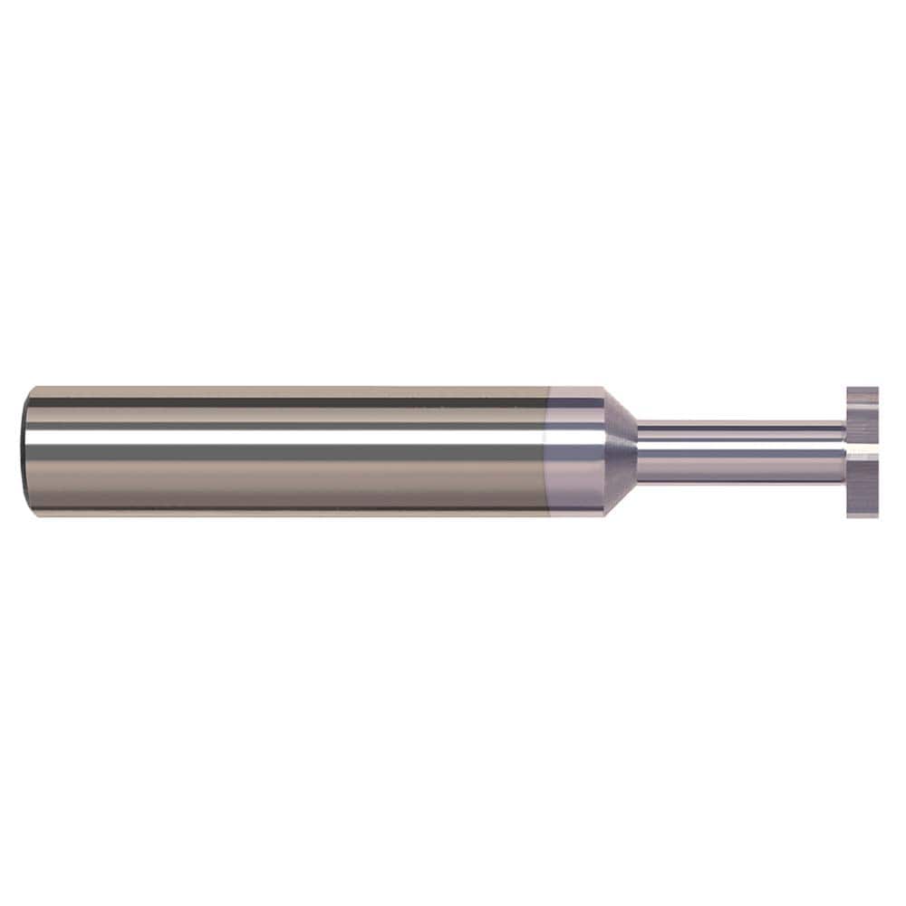 Harvey Tool - 1/8" Cut Diam, 1/32" Cut Width, 1/8" Shank, Straight-Tooth Woodruff Keyseat Cutter - Exact Tooling