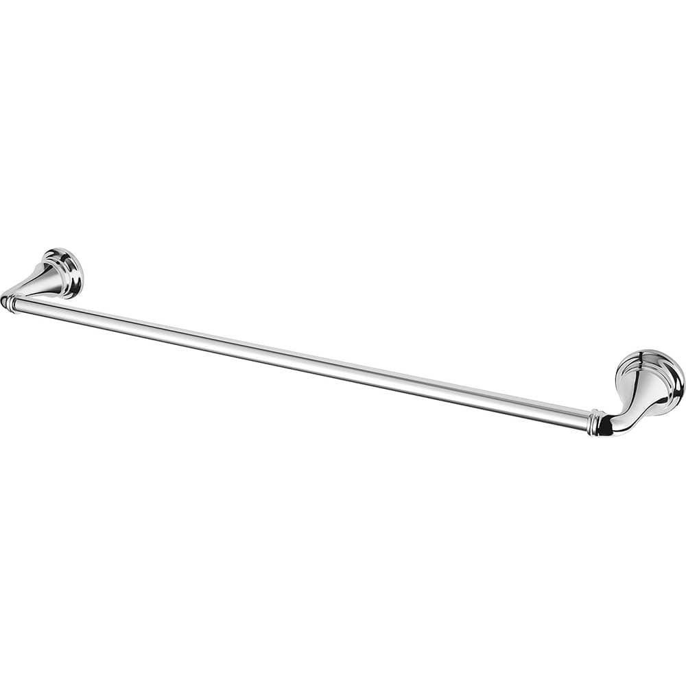 American Standard - Washroom Shelves, Soap Dishes & Towel Holders; Type: Towel Bar ; Material: Metal ; Length (Inch): 24 ; Width (Inch): 2-3/16 ; Depth (Inch): 3.4375 ; Finish/Coating: Polished Chrome - Exact Tooling