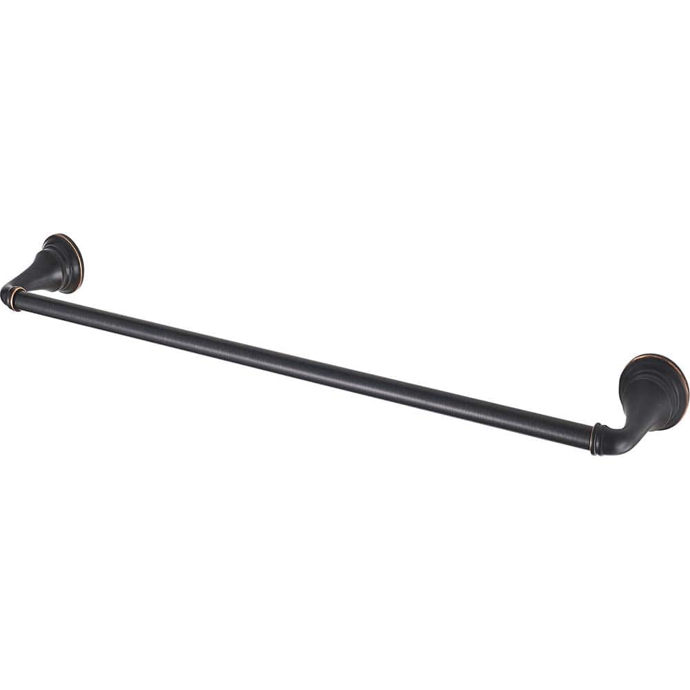 American Standard - Washroom Shelves, Soap Dishes & Towel Holders; Type: Towel Bar ; Material: Metal ; Length (Inch): 18 ; Width (Inch): 2-3/16 ; Depth (Inch): 3.4375 ; Finish/Coating: Bronze - Exact Tooling