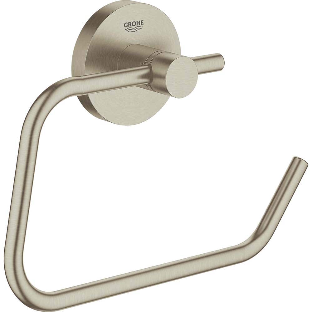 Grohe - Washroom Shelves, Soap Dishes & Towel Holders; Type: Toilet Paper Holder ; Material: Metal ; Length (Inch): 4.6 ; Width (Inch): 2-1/8 ; Depth (Inch): 1.73 ; Finish/Coating: Chrome - Exact Tooling