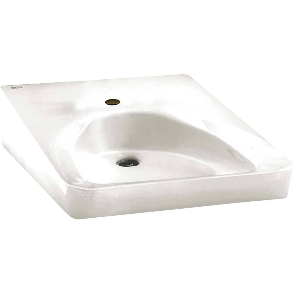 American Standard - Sinks; Type: Wheelchair Users Lavatory ; Outside Length: 27 (Inch); Outside Length: 27.000 (Decimal Inch); Outside Width: 20.000 (Decimal Inch); Outside Width: 20 (Inch); Outside Height: 4.7500 (Decimal Inch) - Exact Tooling