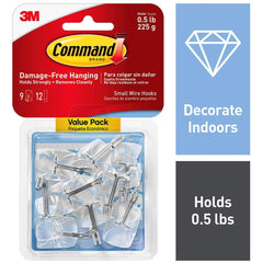 3M - All-Purpose & Utility Hooks; Type: Hooks Kit ; Overall Length (Inch): 1-5/8 ; Projection: 0.75 ; Overall Width: 0.75 ; Projection: 0.75 (Inch); Projection: 0.75 (Inch) - Exact Tooling