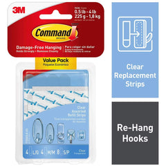 3M - All-Purpose & Utility Hooks; Type: Strips ; Material: Plastic ; Material: Plastic - Exact Tooling