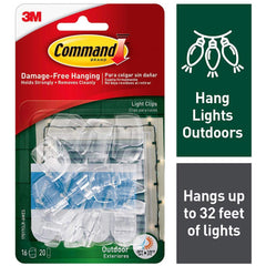 3M - All-Purpose & Utility Hooks; Type: Clips Kit ; Overall Length (Inch): 1-1/4 ; Material: Plastic ; Projection: 0.50 ; Material: Plastic ; Overall Width: 0.82 - Exact Tooling