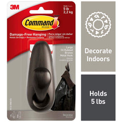 3M - All-Purpose & Utility Hooks; Type: Hooks Kit ; Overall Length (Inch): 4-1/8 ; Material: Metal ; Projection: 1.625 ; Material: Metal ; Overall Width: 1.625 - Exact Tooling