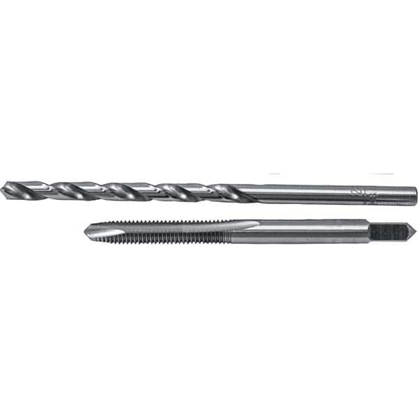 Cle-Line - Tap & Drill Sets Minimum Tap Thread Size (Inch): #10-32 Maximum Tap Thread Size (Inch): #10-32 - Exact Tooling