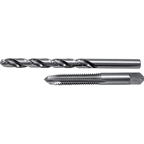 Cle-Line - Tap & Drill Sets Minimum Tap Thread Size (Inch): 3/8-16 Maximum Tap Thread Size (Inch): 3/8-16 - Exact Tooling