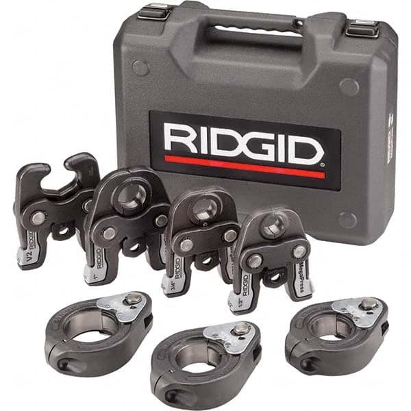 Ridgid - Presser Replacement Jaws Type: Pressing Tool Kit Jaw Size Range: 1/2" to 2" (Inch) - Exact Tooling