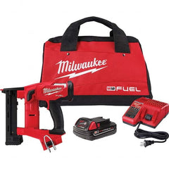 Milwaukee Tool - Staplers & Staple Guns Type: Crown Stapler Type of Power: Battery - Exact Tooling