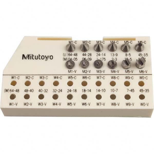 Mitutoyo - Micrometer Accessories Type: Anvil Set For Use With: Screw Thread Micrometer - Exact Tooling