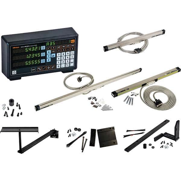 0 to 32″ Horizontal & Vertical Electronic Linear Scale 0.000020 to 0.001″ Resolution,  ±7 µm